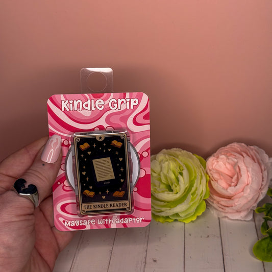 The Kindle Reader Tarot Magnetic Kindle Grip | MagSafe Kindle & Phone Grip