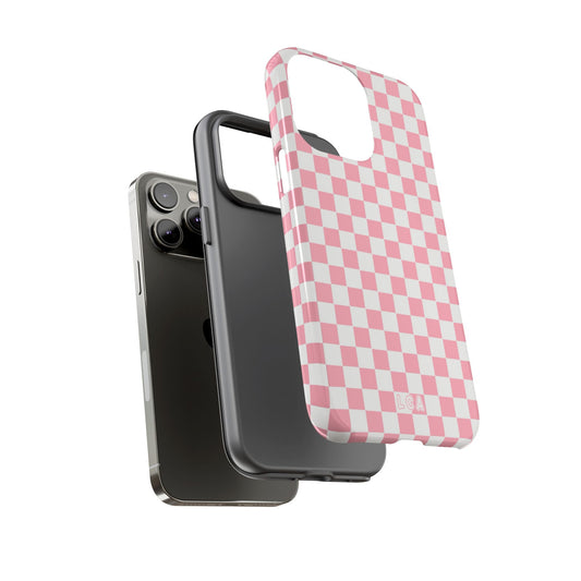 Pink Checkerboard Phone Case