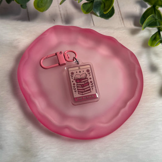 The Girlie Reader Tarot Keyring