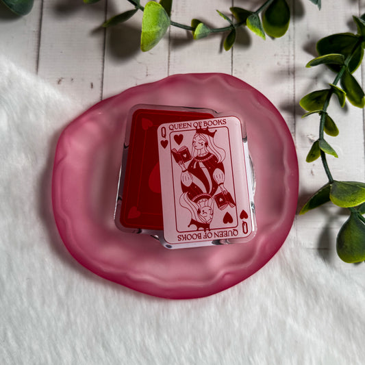 Queen of Books Magnetic Kindle Grip | MagSafe Kindle & Phone Grip