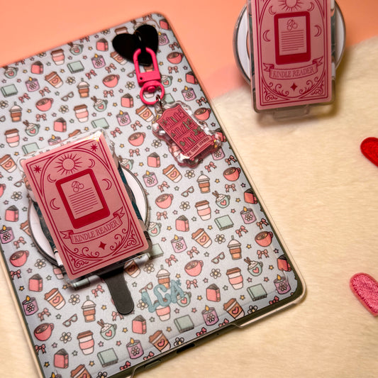 The Pink Kindle Reader Magnetic Kindle Grip | MagSafe Kindle & Phone Grip