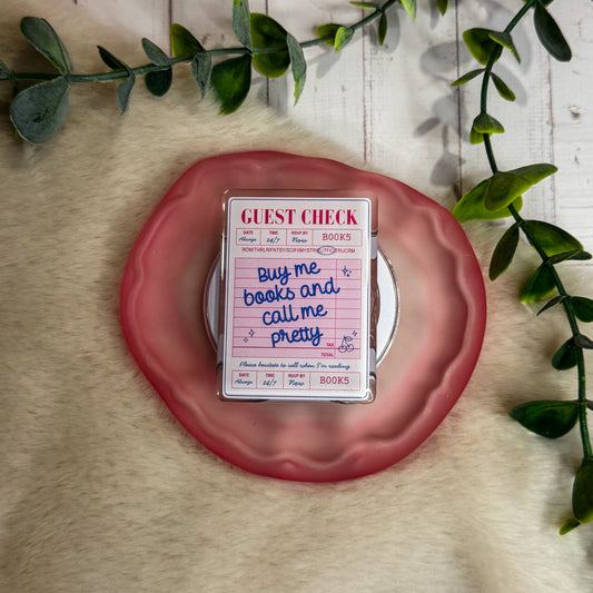 Buy Me Books and Call Me Pretty Guest Check Magnetic Kindle Grip | MagSafe Kindle & Phone Grip