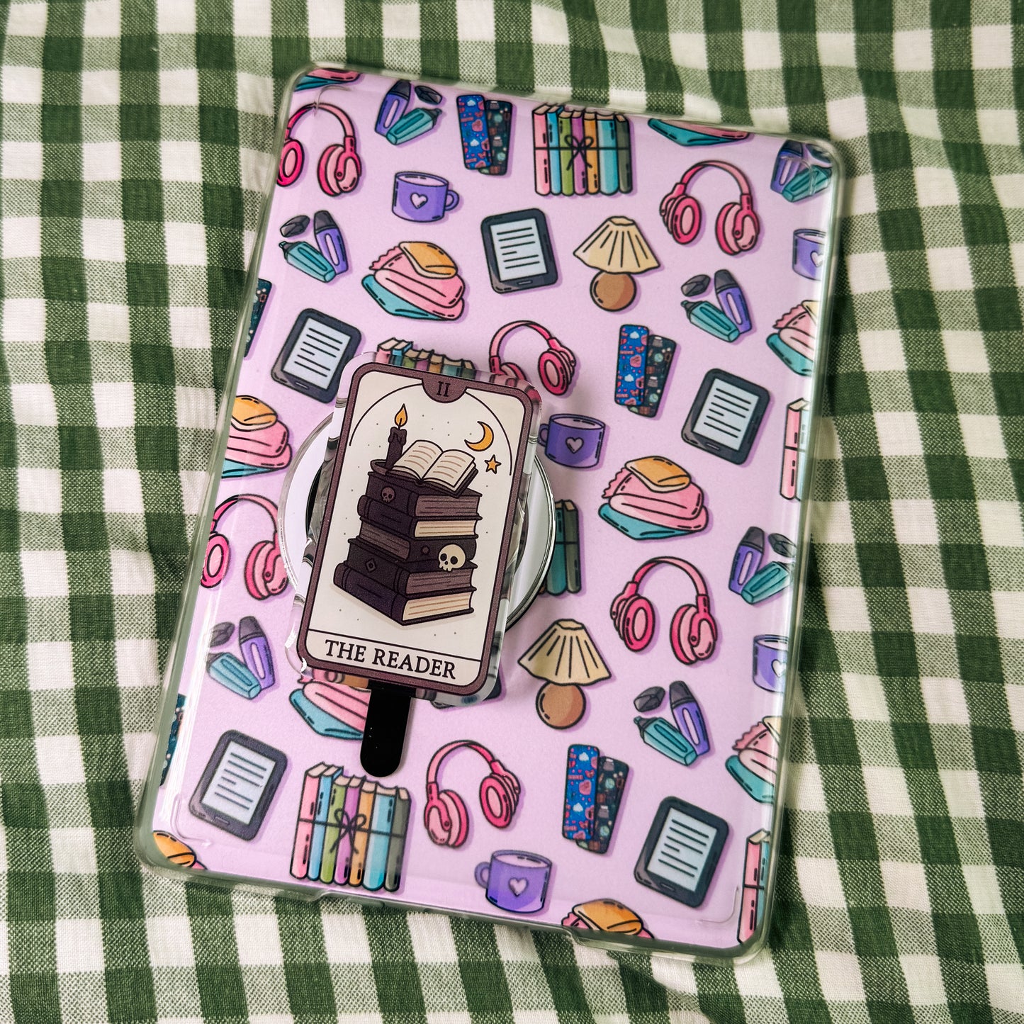 The Reader Tarot Magnetic Kindle Grip | MagSafe Kindle & Phone Grip