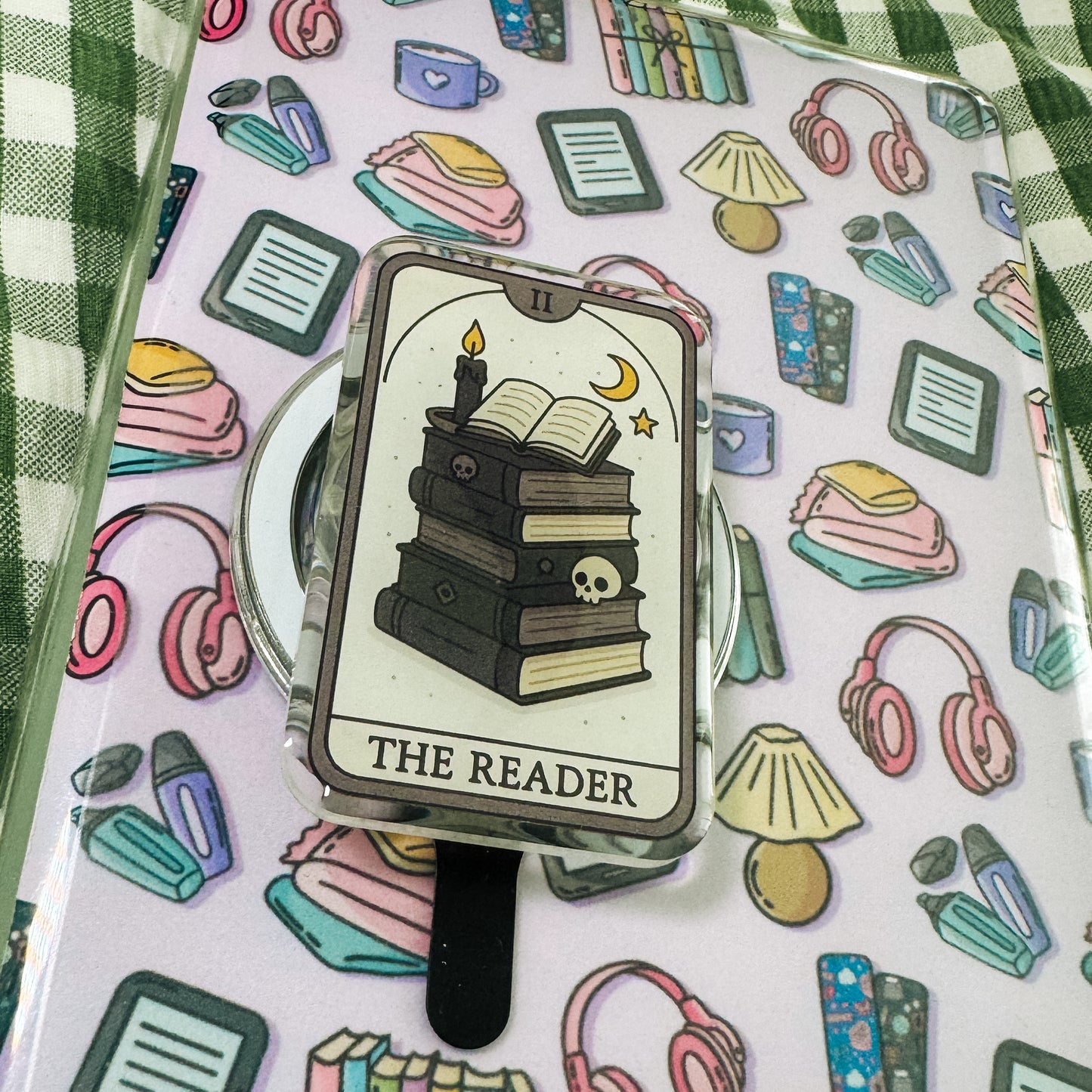 The Reader Tarot Kindle Phone Magnetic MagSafe Grip