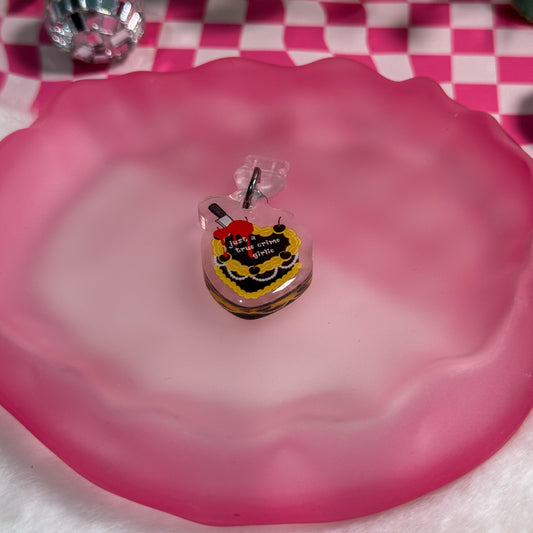 Just A True Crime Girlie Cake Kindle Phone Charm