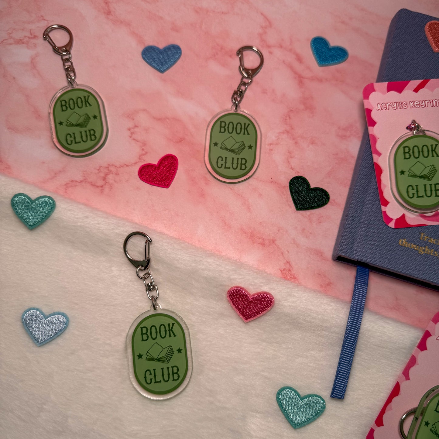 Book Club Keyring