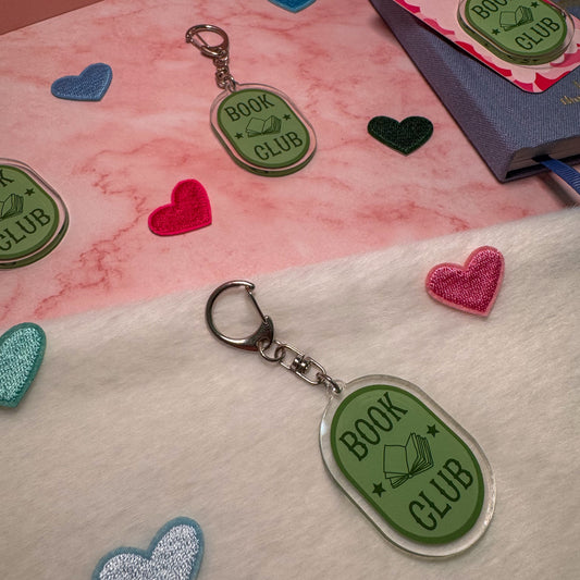 Book Club Keyring