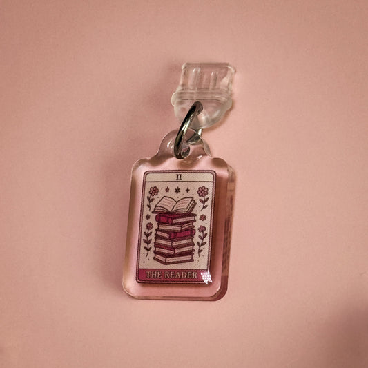Girlie Reader Tarot Kindle Phone Charm