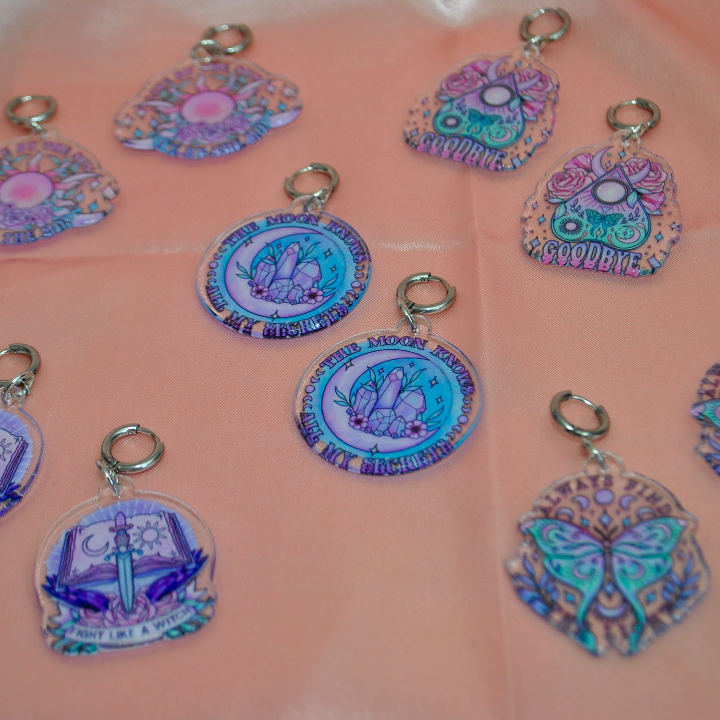 Always Find The Light Moth Earrings