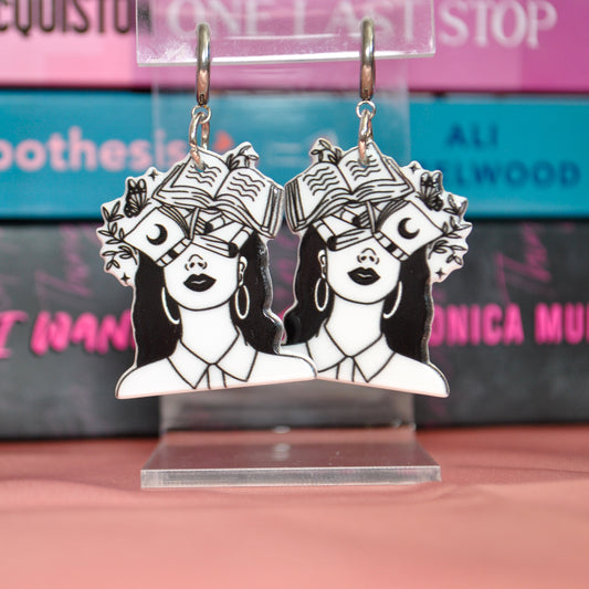 My Head Is Filled With Fiction Earrings