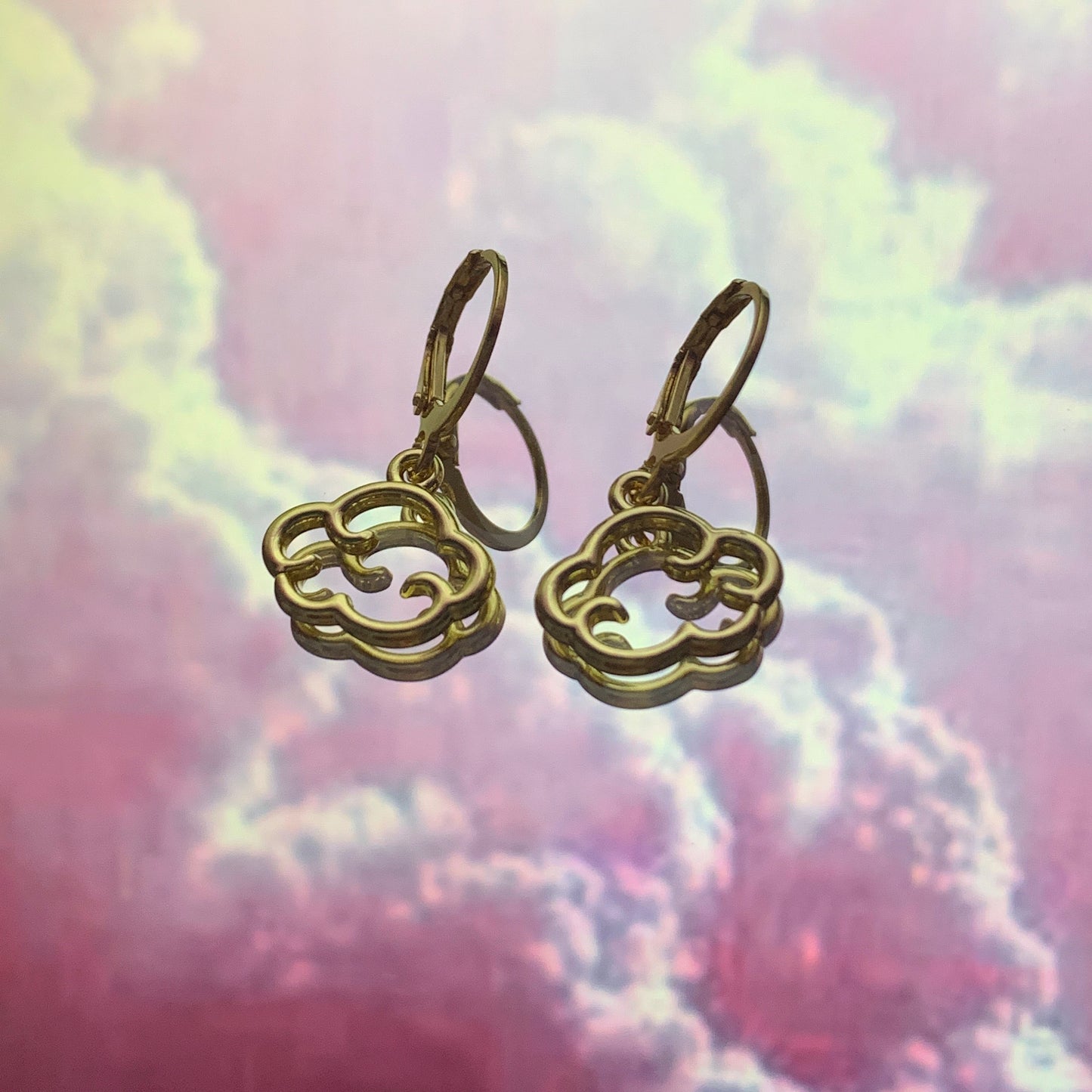 Cute Cloud Huggie Hoop Earrings - Lxyclr Authentic