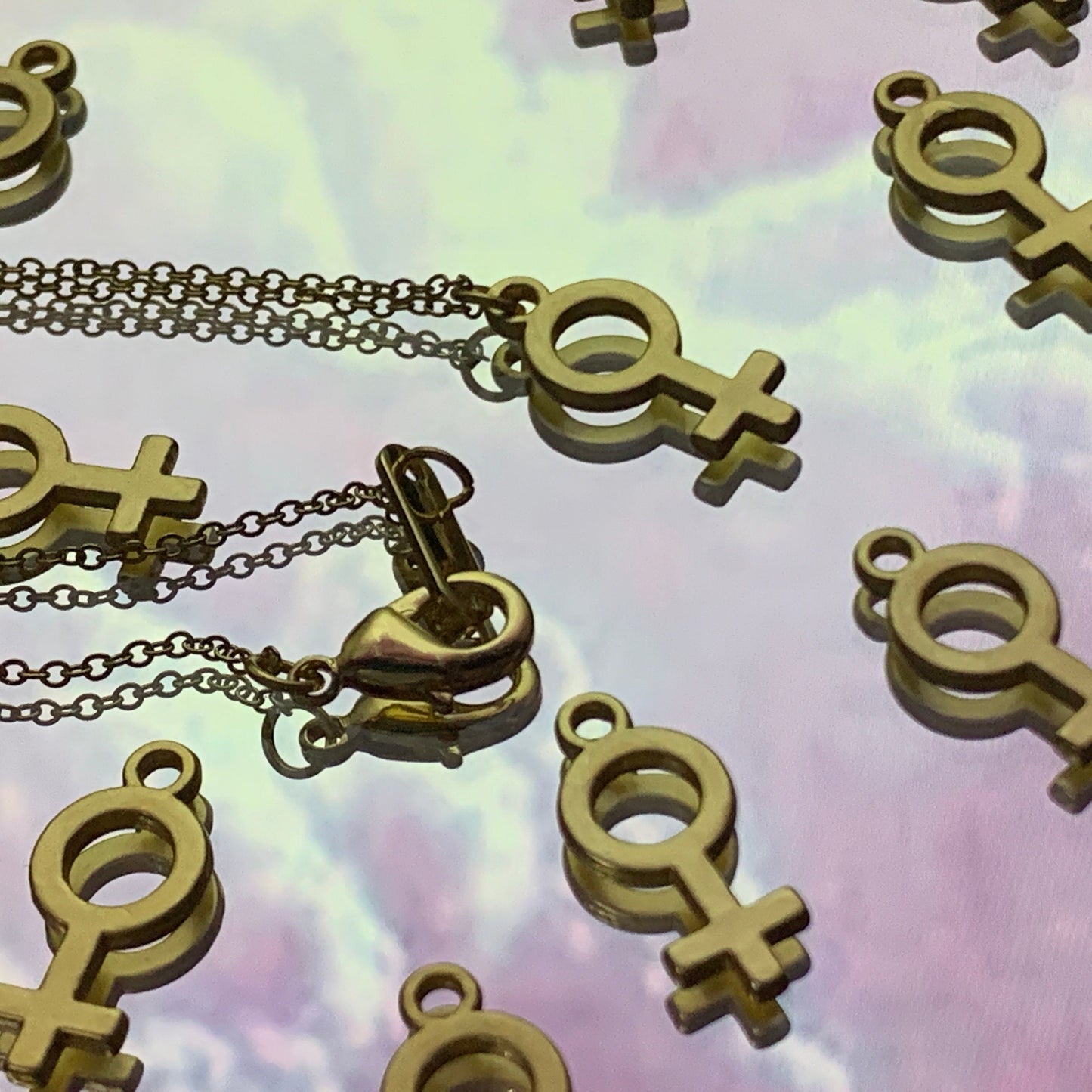 Dainty Chain Necklace with Venus Charm - Lxyclr Authentic