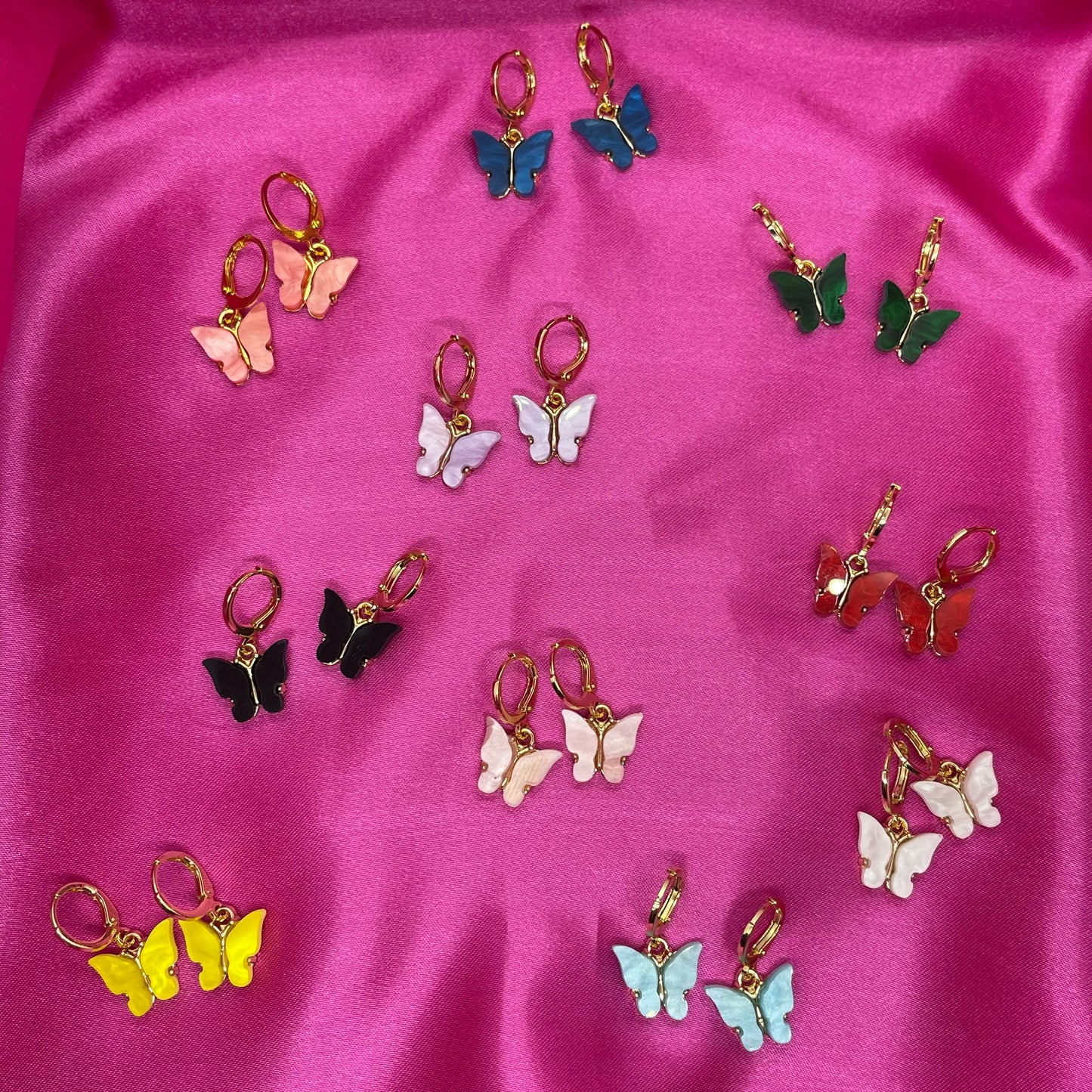 Cute Gold Butterfly Hoop Earrings - Lxyclr Authentic