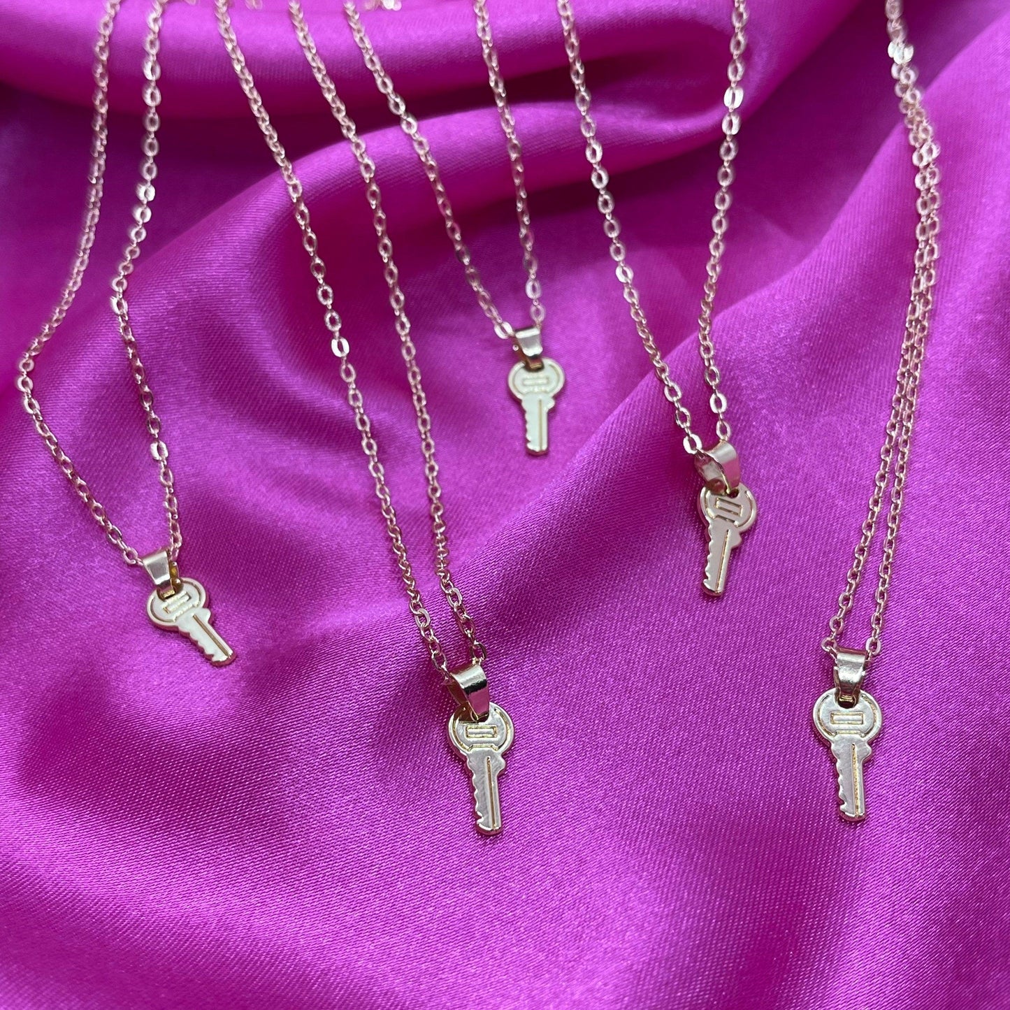 Key Charm Necklace | Quirky Chain - Lxyclr Authentic