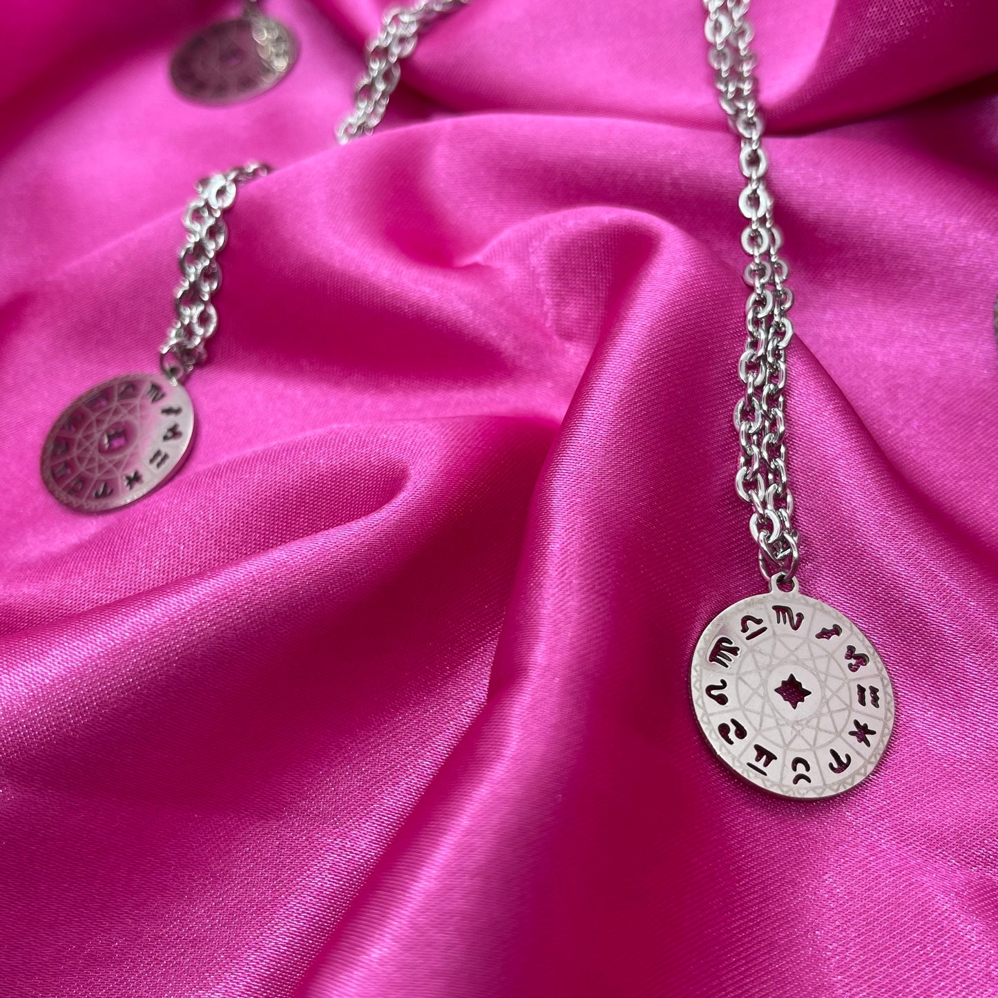 Zodiac Disc Chain Necklace - Lxyclr Authentic