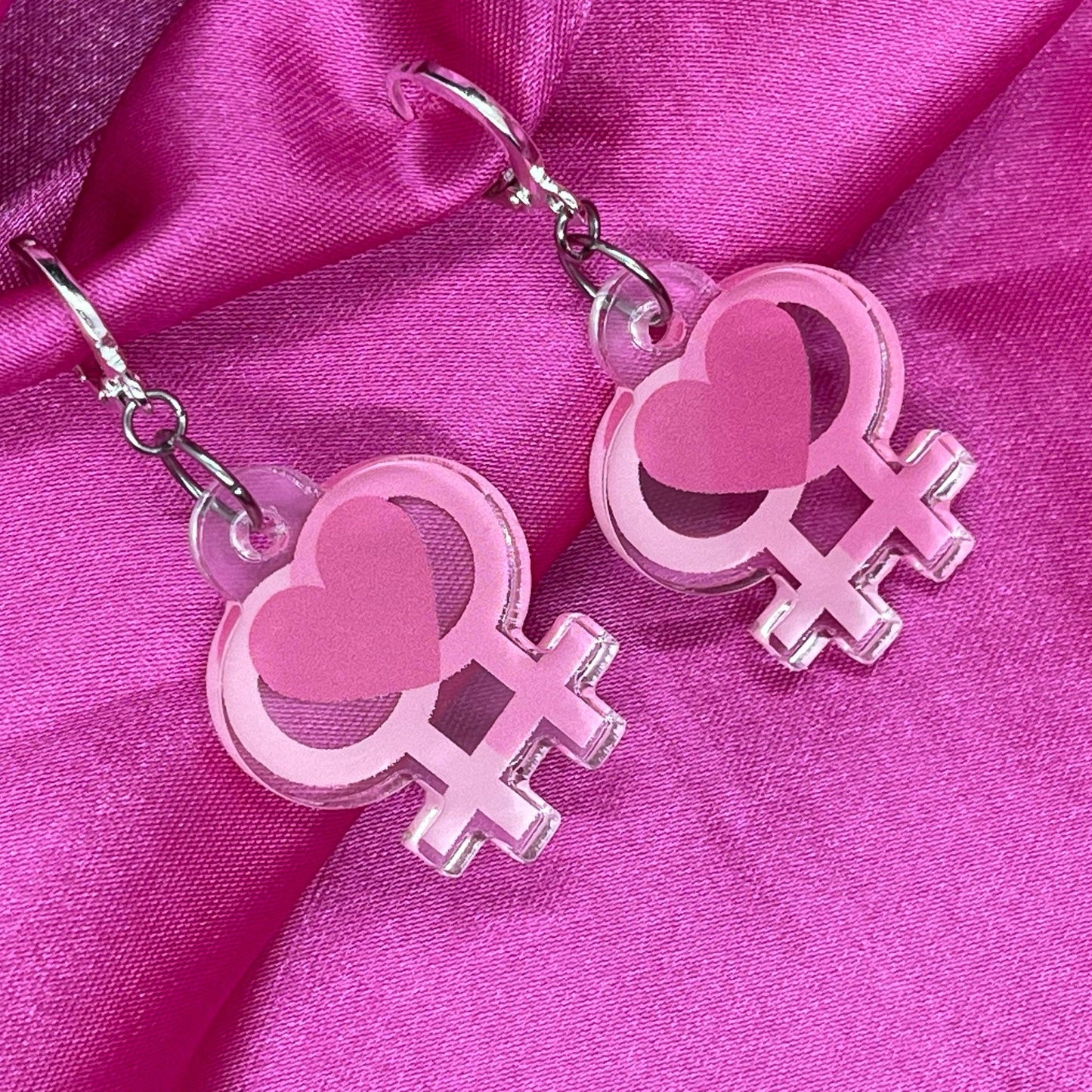 LxyclrAuthentic Feminist Huggie Hoops - Lxyclr Authentic