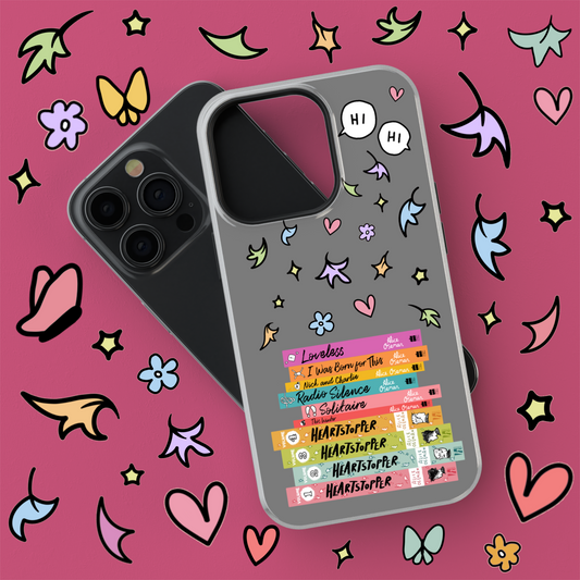 Heartstopper Book Stack Slim Phone Case - Lxyclr Authentic