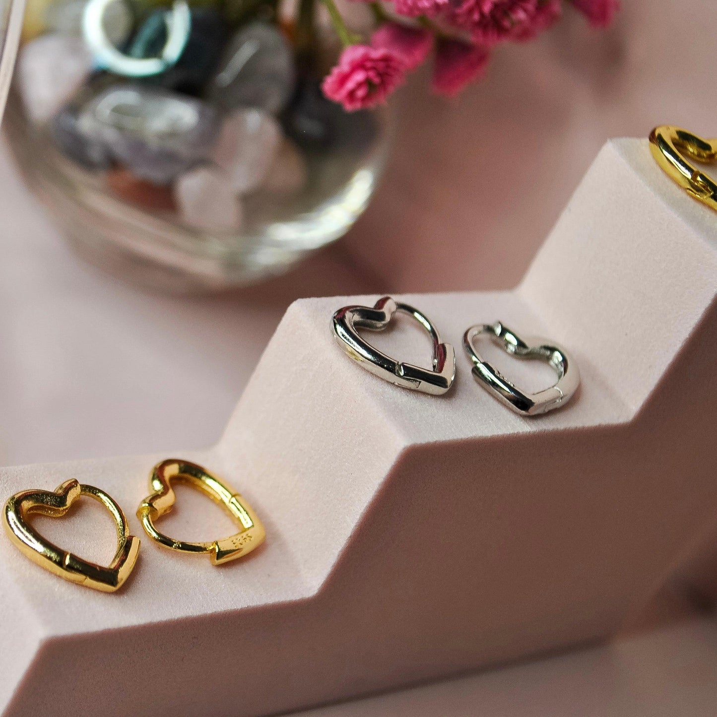 Love Heart Clicker Hoops - Lxyclr Authentic