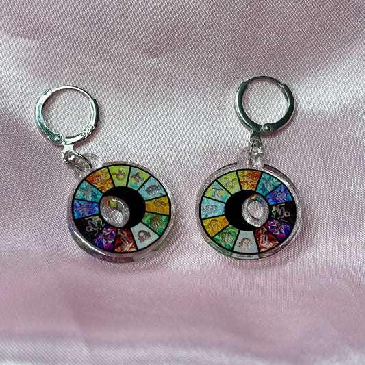 12 Zodiac Wheel Earrings - Lxyclr Authentic