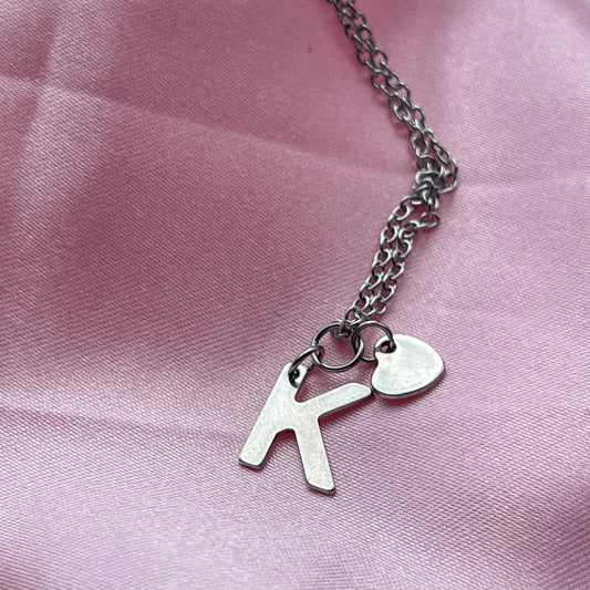 Initial with a Heart Necklace - Lxyclr Authentic