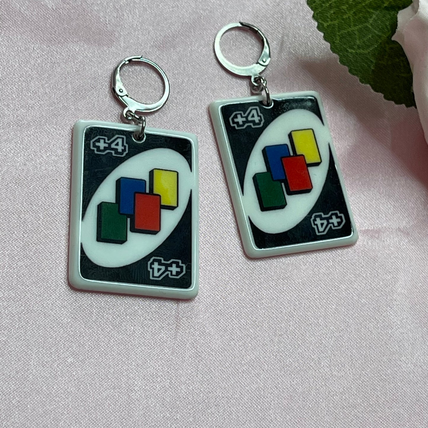 'Uno' +4 Card Earrings - Lxyclr Authentic