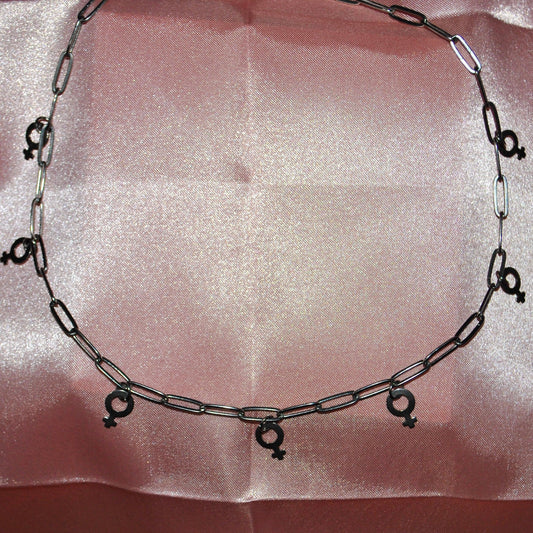 Mini Venus Charm Chain Choker - Lxyclr Authentic