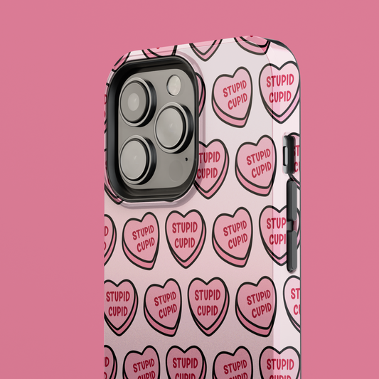 “Stupid Cupid” Loveheart Phone Case