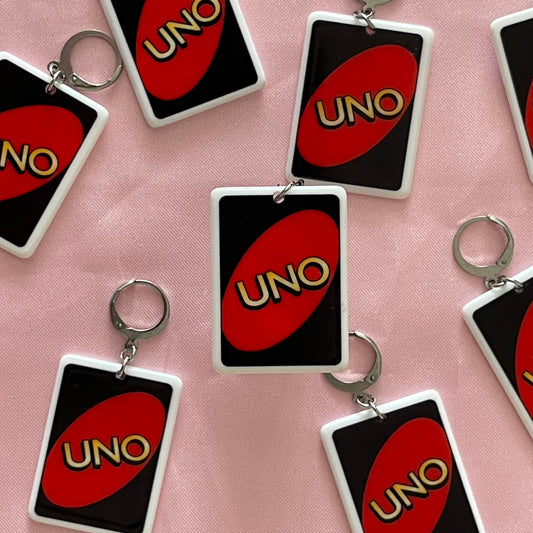 'Uno' +4 Card Earrings - Lxyclr Authentic