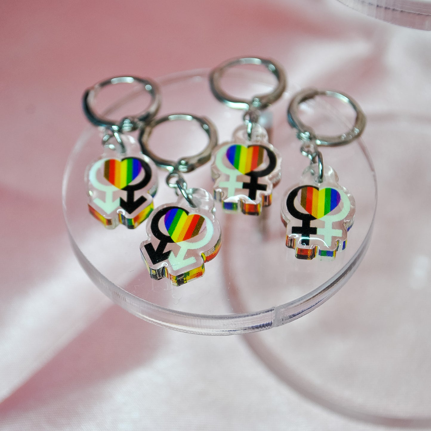Progress Rainbow Mars Pride Flag Inspired Earrings