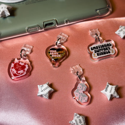 I'm Literary Just a Girl Cake Kindle Phone Charm