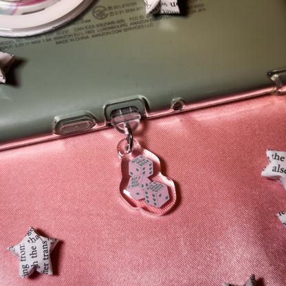 Buy A New Book Dice Kindle Phone Charm