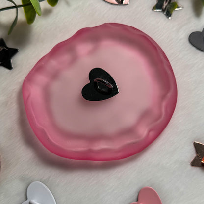 Kindle Heart Charm Metal Adhesive Hook, Phone Charm Hook, Charm Hanger for Phone, Kindle, iPad