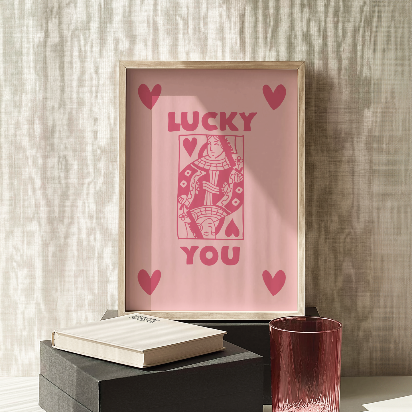 Lucky You Playing Card Print