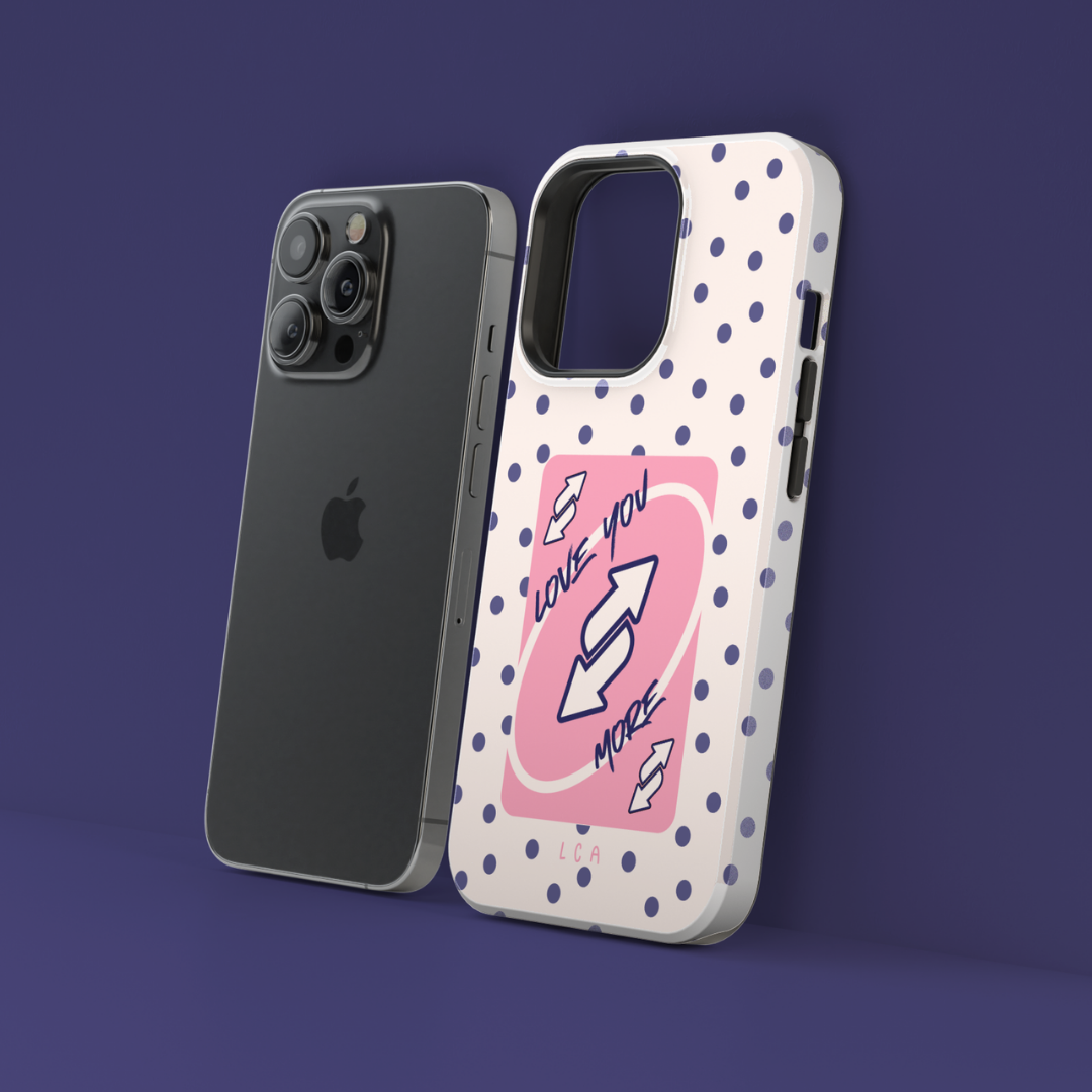 Love You More Uno Switch Card Phone Case