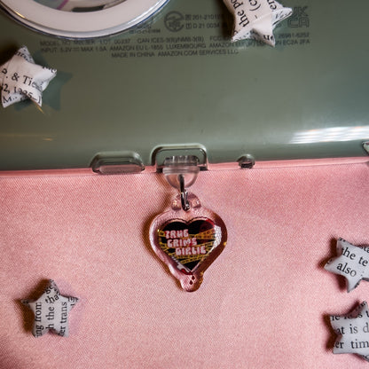 True Crime Girlie Kindle Phone Charm