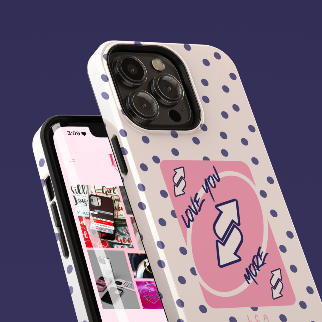 Love You More Uno Switch Card Phone Case