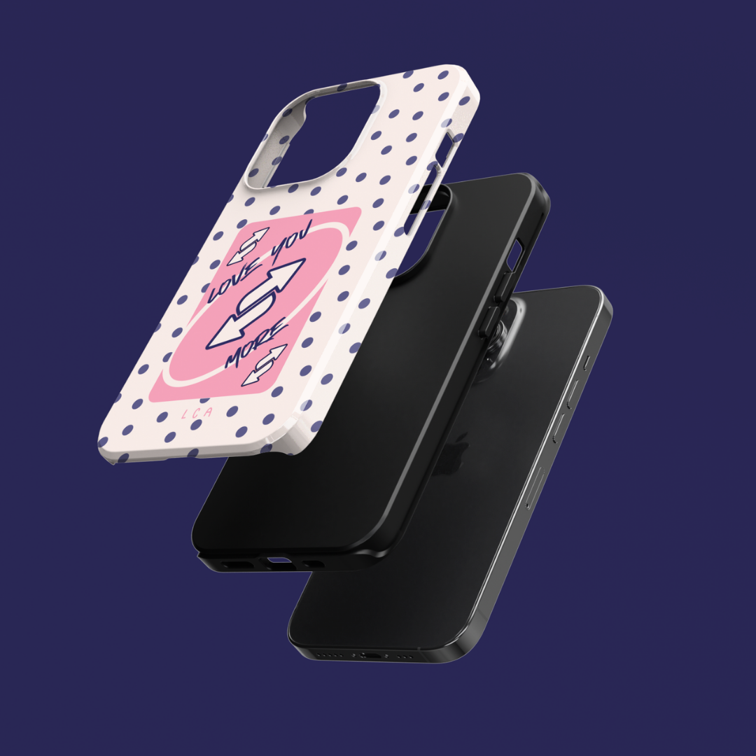 Love You More Uno Switch Card Phone Case