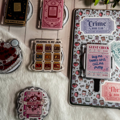 Buy Me Books and Call Me Pretty Guest Check Magnetic Kindle Grip | MagSafe Kindle & Phone Grip