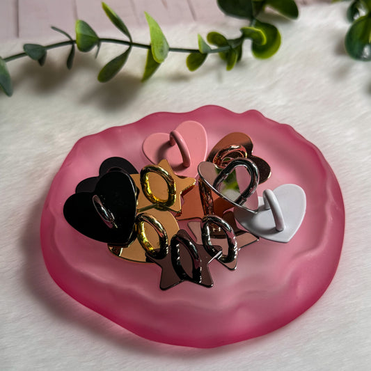 Kindle Heart Charm Metal Adhesive Hook, Phone Charm Hook, Charm Hanger for Phone, Kindle, iPad