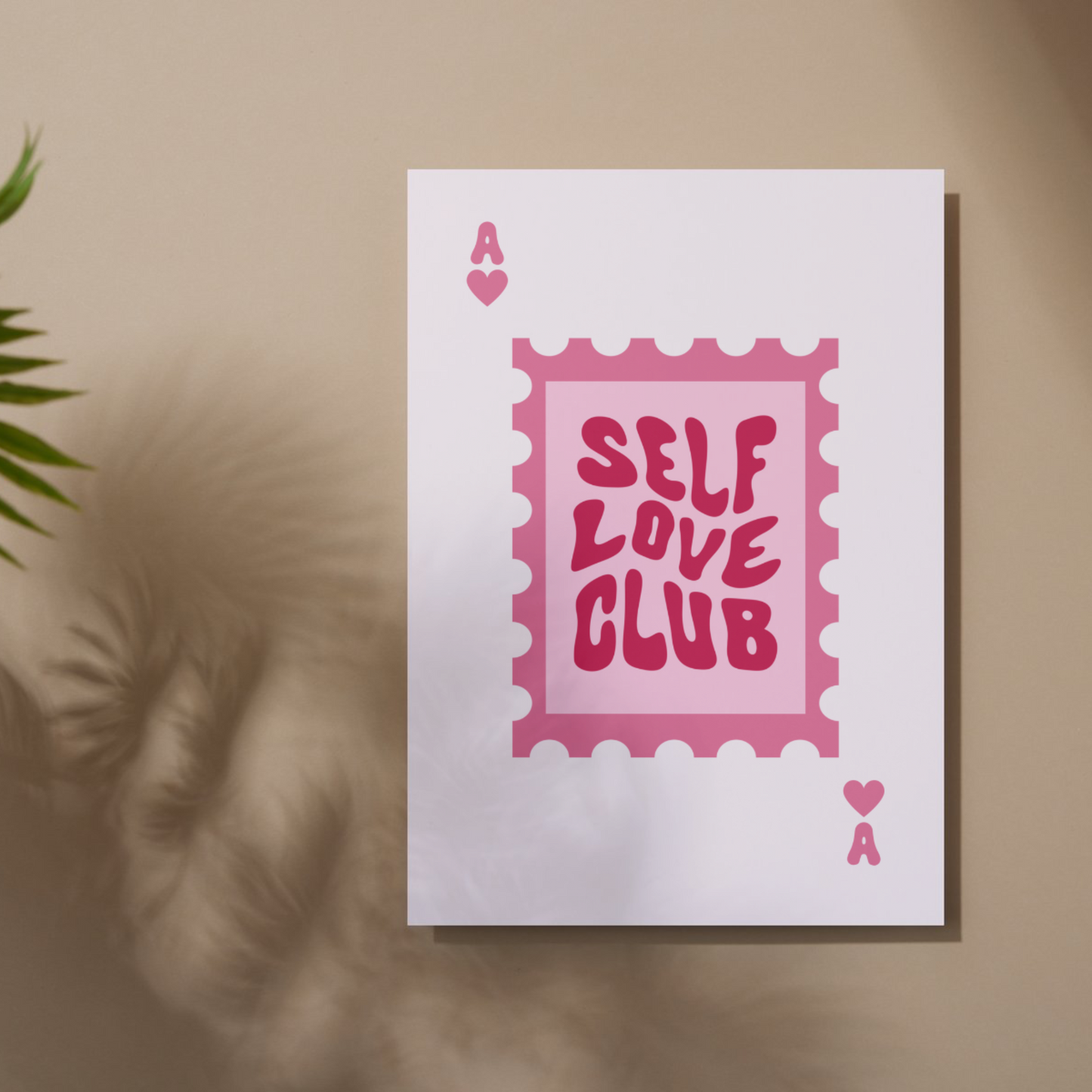 Self Love Stamp Ace Card Print