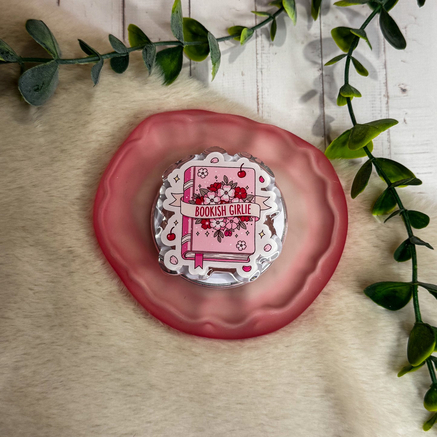 Bookish Girlie Magnetic Kindle Grip | MagSafe Kindle & Phone Grip