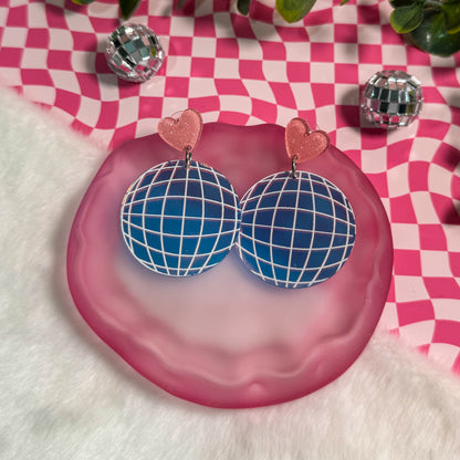Disco Ball Acrylic Earrings
