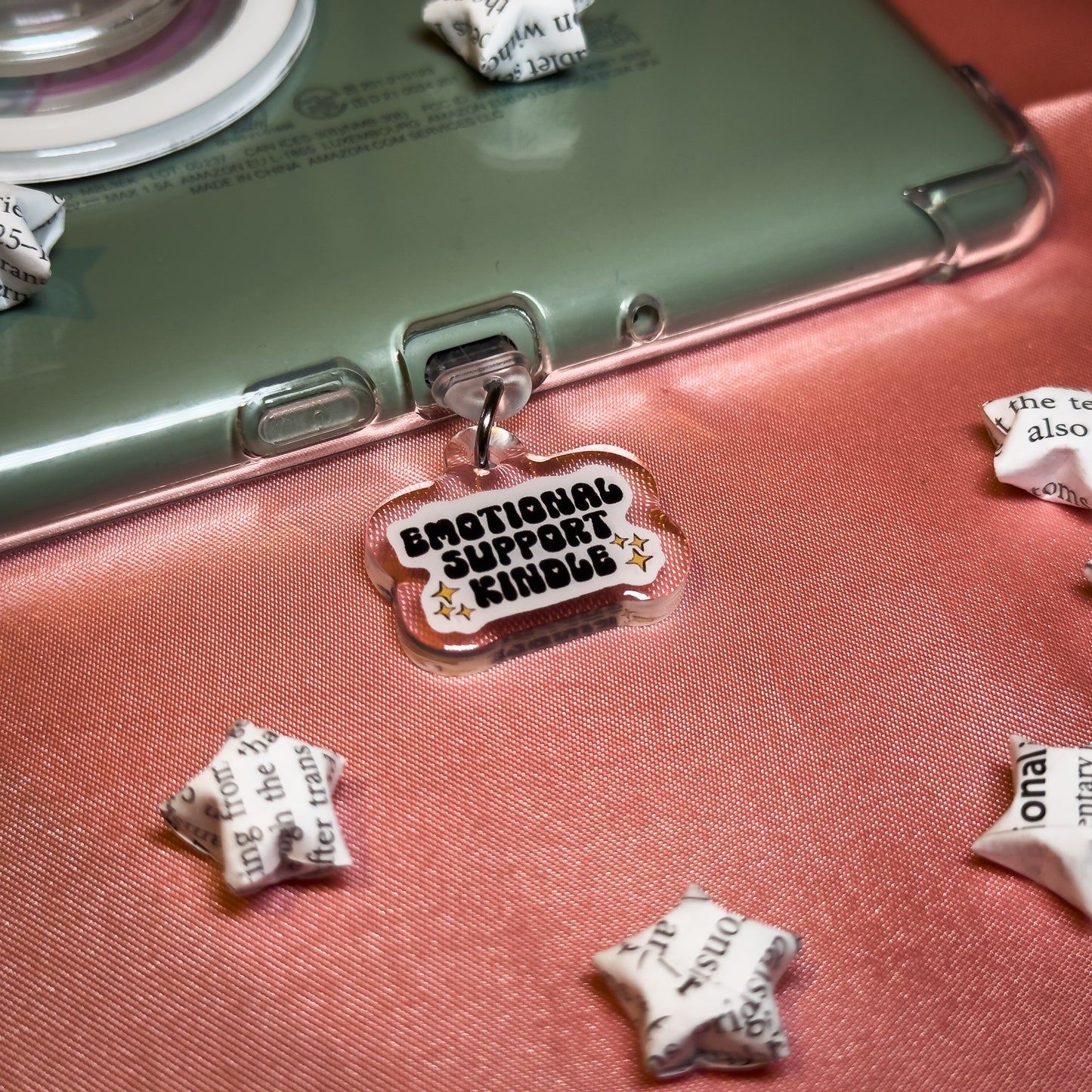 Emotional Support Kindle Phone Charm