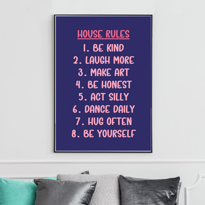 House Rules List Print