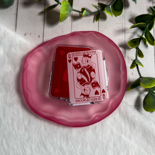 Queen of Books Magnetic Kindle Grip | MagSafe Kindle & Phone Grip