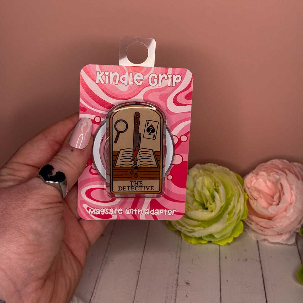 The Detective Tarot Magnetic Kindle Grip | MagSafe Kindle & Phone Grip