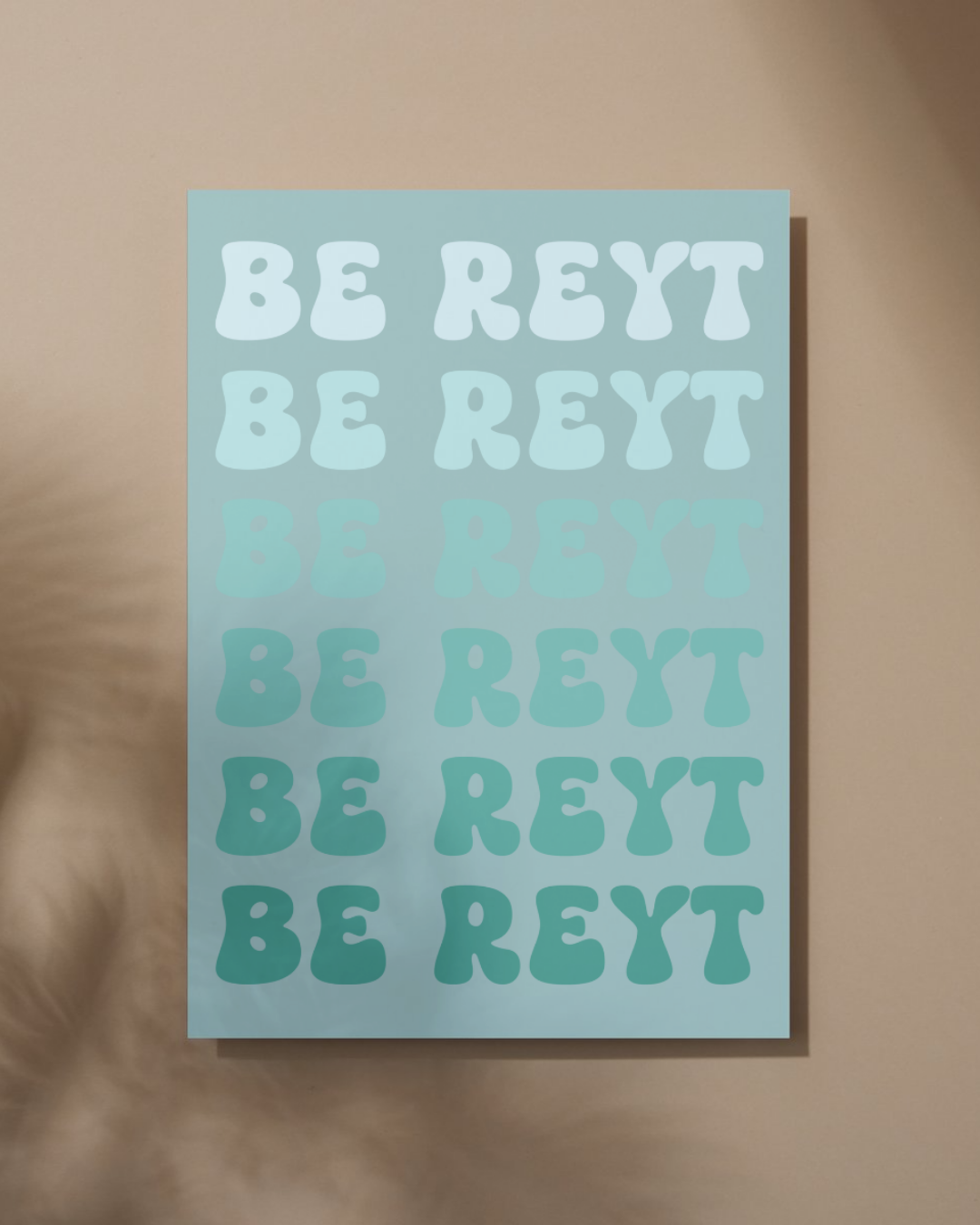 Be Reyt Yorkshire Slang Print