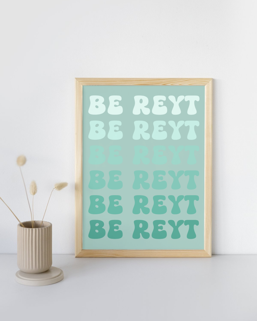 Be Reyt Yorkshire Slang Print