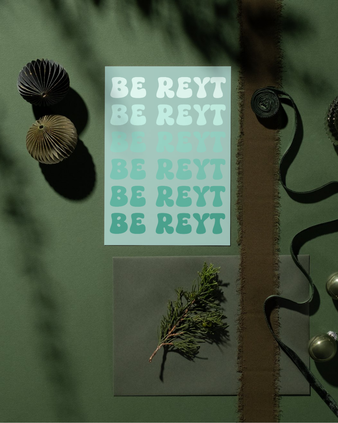 Be Reyt Yorkshire Slang Print