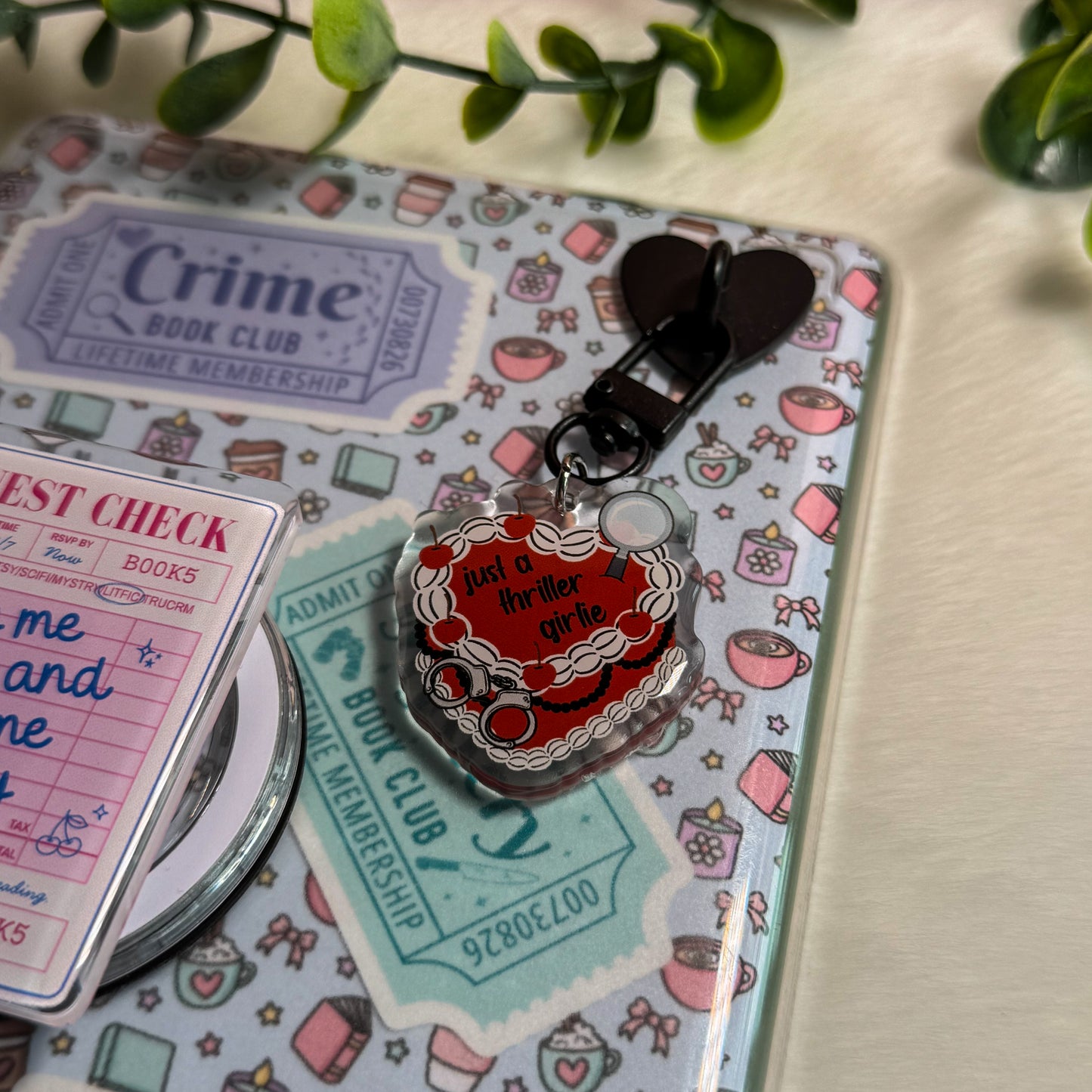 Kindle Heart Charm Metal Adhesive Hook, Phone Charm Hook, Charm Hanger for Phone, Kindle, iPad